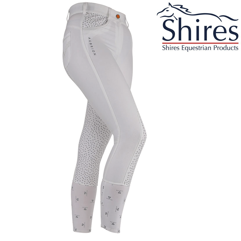 Aubrion Ladies Dixie Breeches - White 
